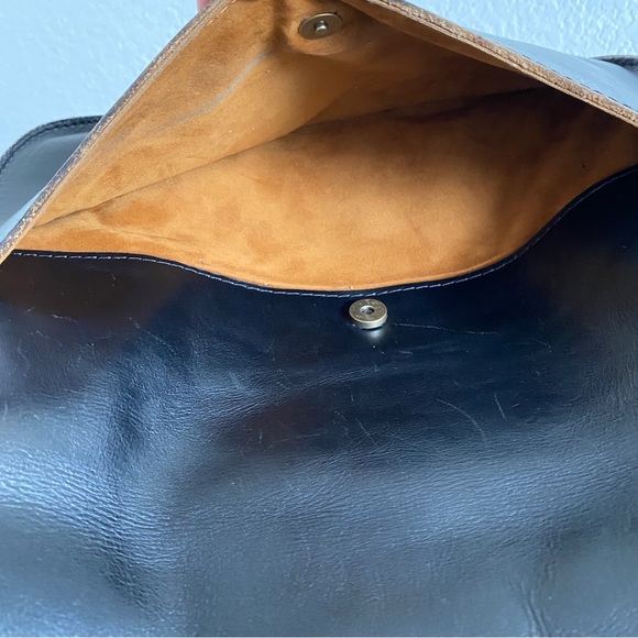 Patricia Nash Black Leather Crossbody Bag with Embellished Strap - Picture 10 of 12